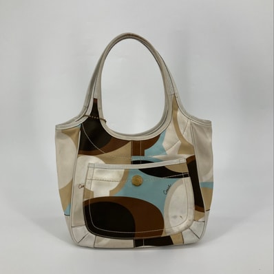 COACH(コーチ) エルゴ オプティック スカーフプリント 10783 ハンドバッグ マルチカラー