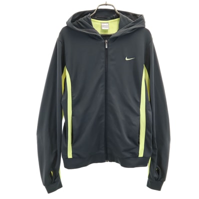 NIKE ナイキ 長袖 ジップパーカー L チャコール ジャージ