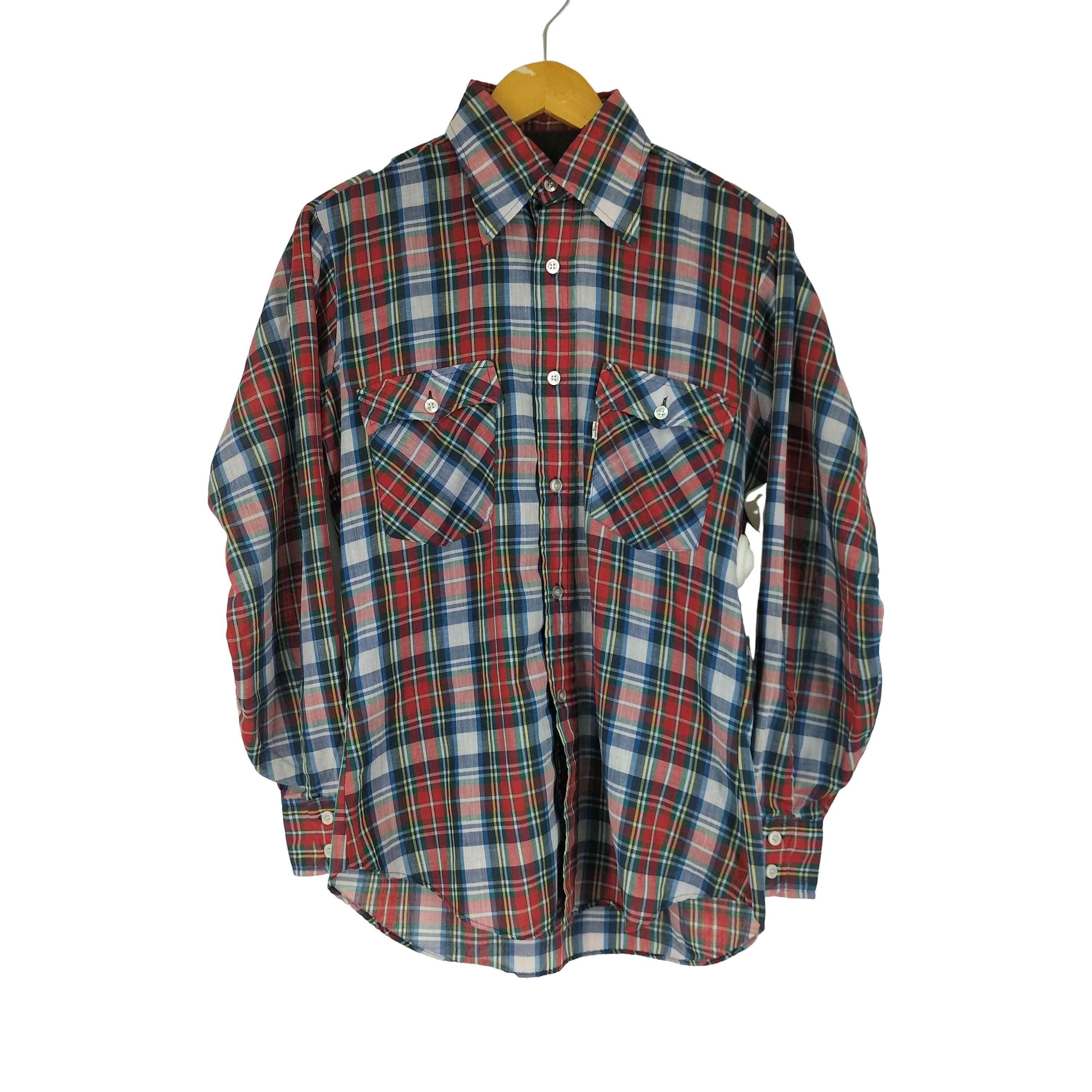 70S USA製 チェックシャツ【1142503082516】