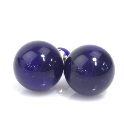 クリスチャンディオール Christian Dior ピアス トライバルピアス レジン/メタル ブルー レディース【中古】 h31807a