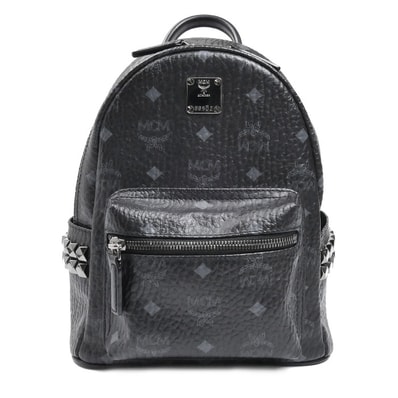 MCM エム・シー・エム スターク サイドスタッズ ヴィセトス ミニ リュック・デイパック ブラック MMK6SVE41BK001 レディース【中古】