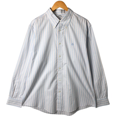 古着 ブルックスブラザーズ Brooks Brothers 1818 REGENT 長袖 ボタンダウンストライプシャツ メンズXL相当/eaa549402