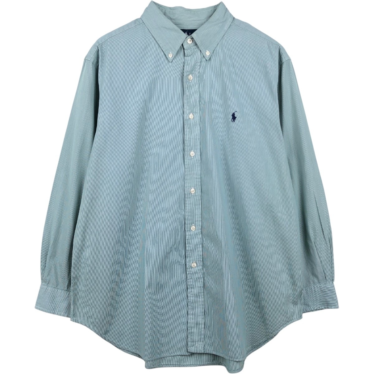 古着 ラルフローレン Ralph Lauren CLASSIC FIT クラシックフィット 長袖 ボタンダウンストライプシャツ メンズXL相当/eaa662708