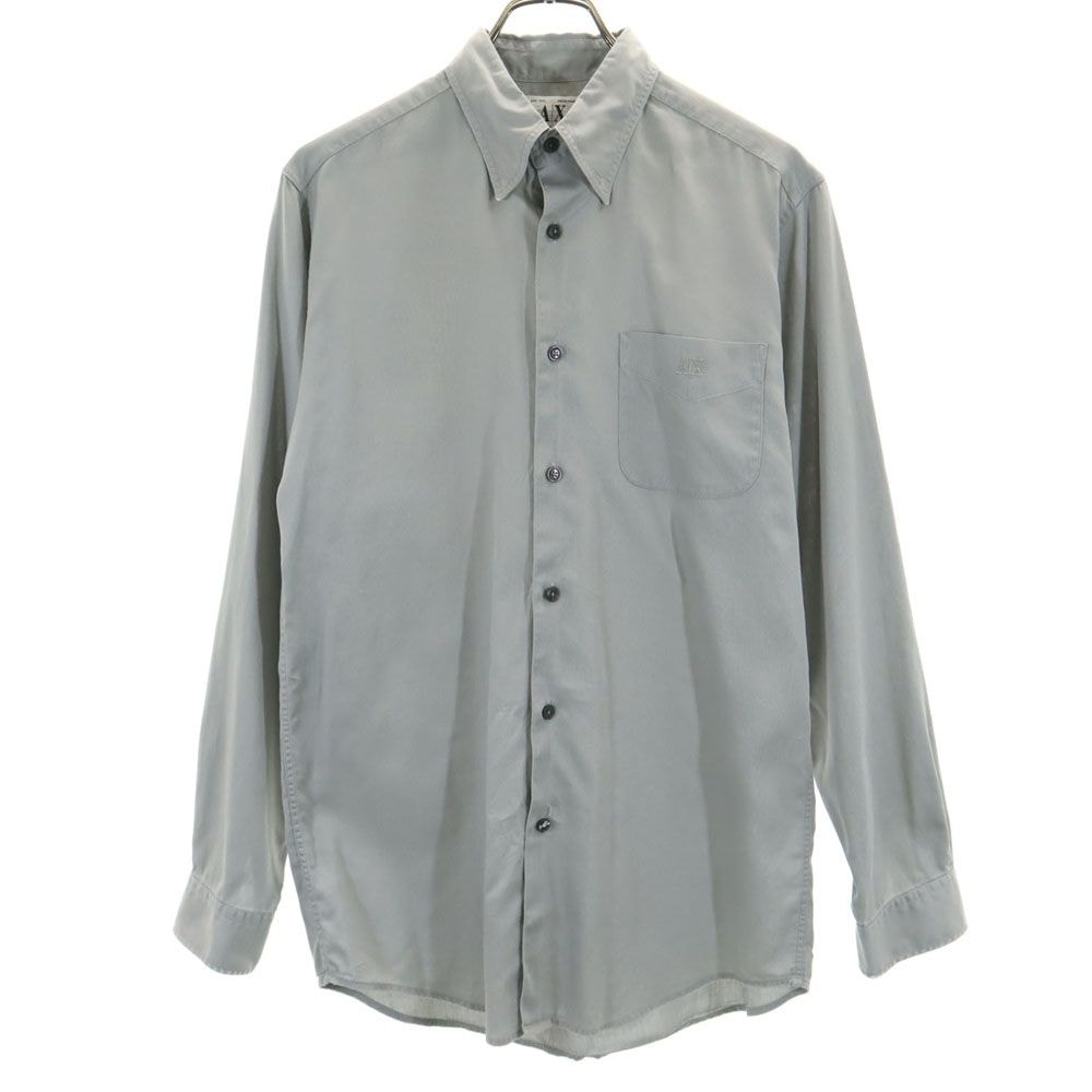 ARMANI EXCHANGE アルマーニエクスチェンジ 90s オールド 長袖 シャツ S グレー系