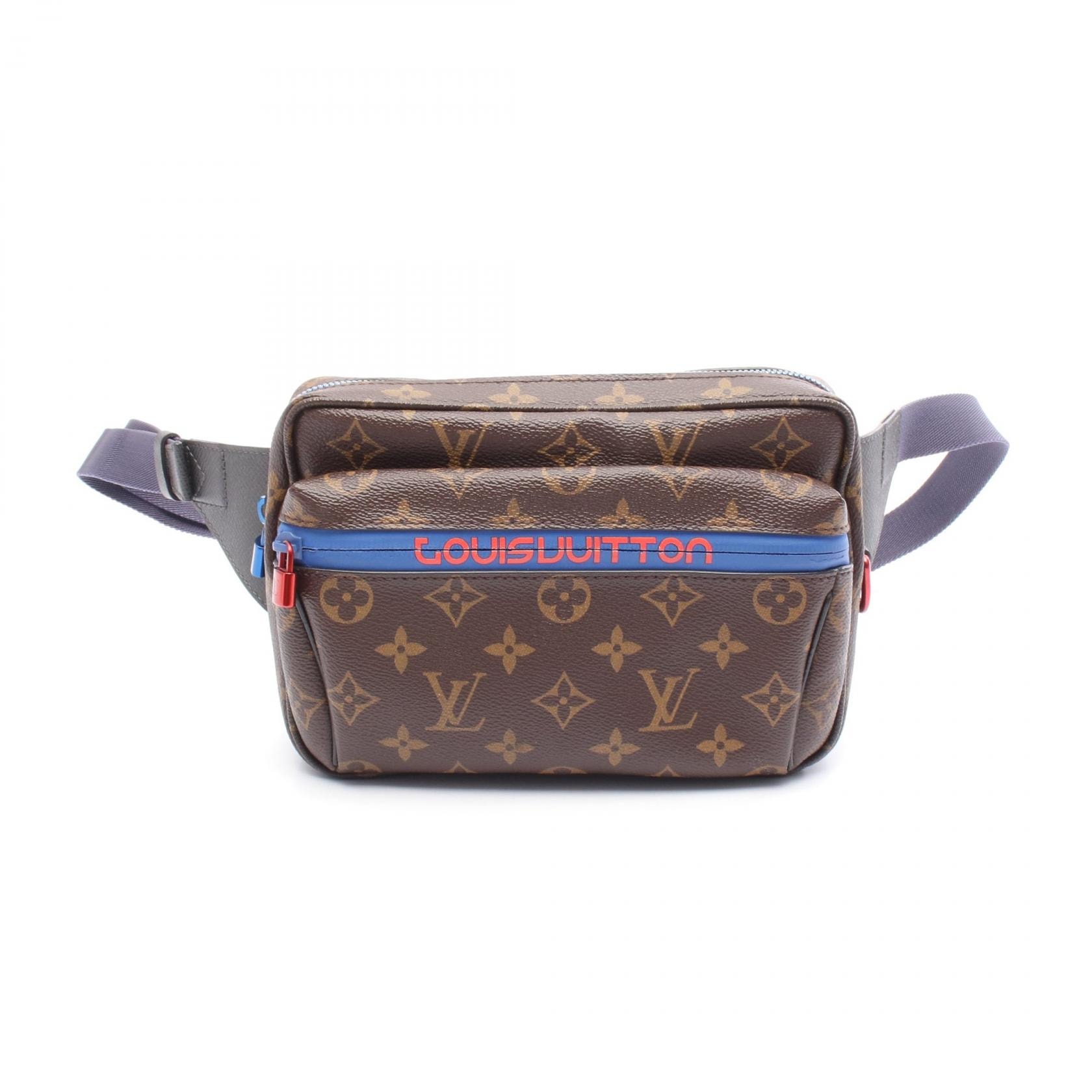 ルイ・ヴィトン LOUIS VUITTON パシフィック バムバッグ ウエストバッグ ボディバッグ バッグ PVCコーティングキャンバス レザー モノグラム メンズ ブラウン系 / マルチカラー M43828 【中古】