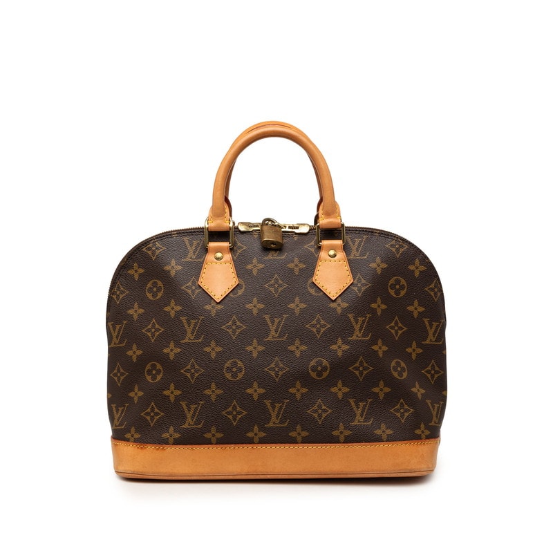 ルイ ヴィトン モノグラム アルマPM ハンドバッグ M51130 ブラウン PVC レザー レディース LOUIS VUITTON 【中古】