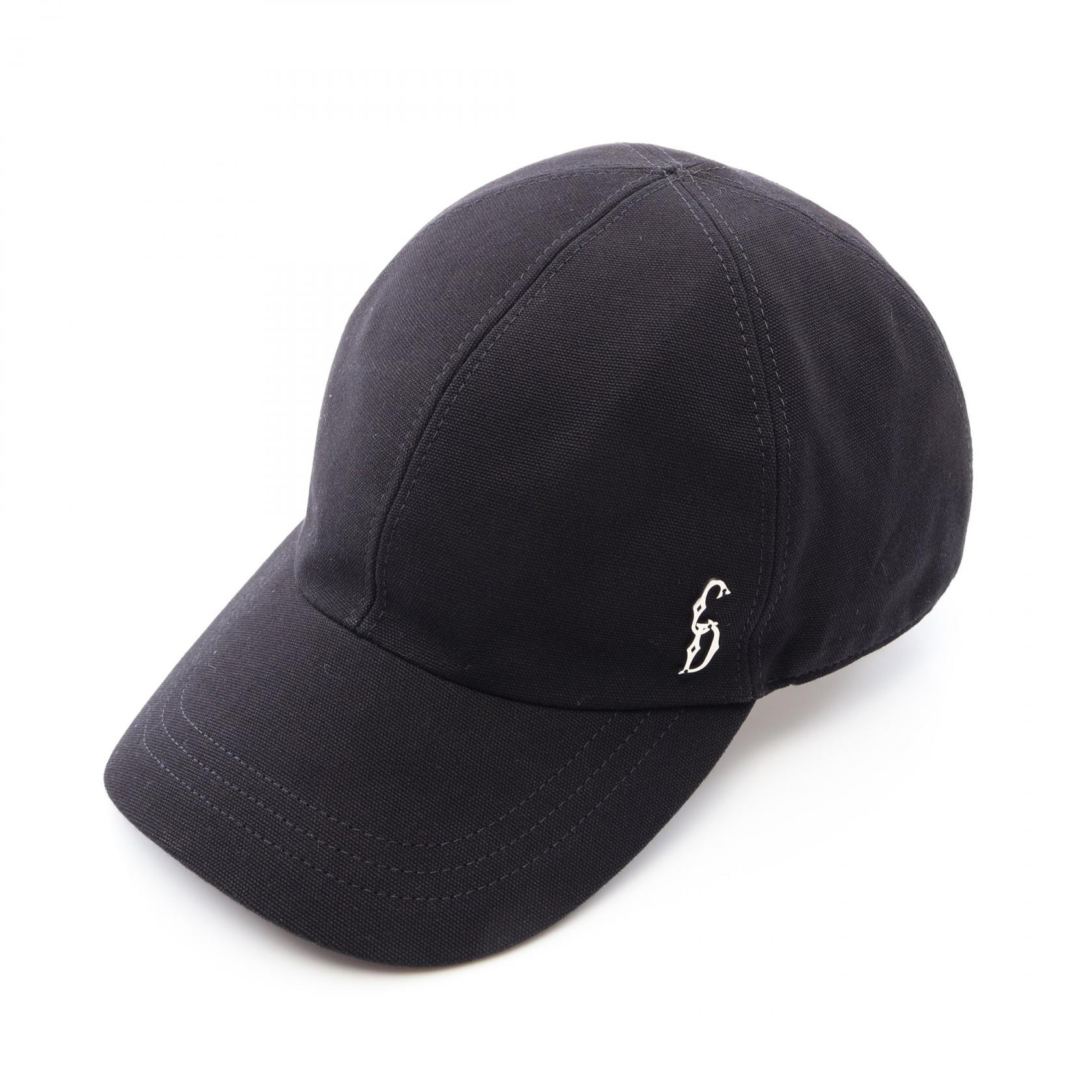 ディオール Dior CDロゴ キャップ 帽子 コットン レディース ブラック系 【中古】