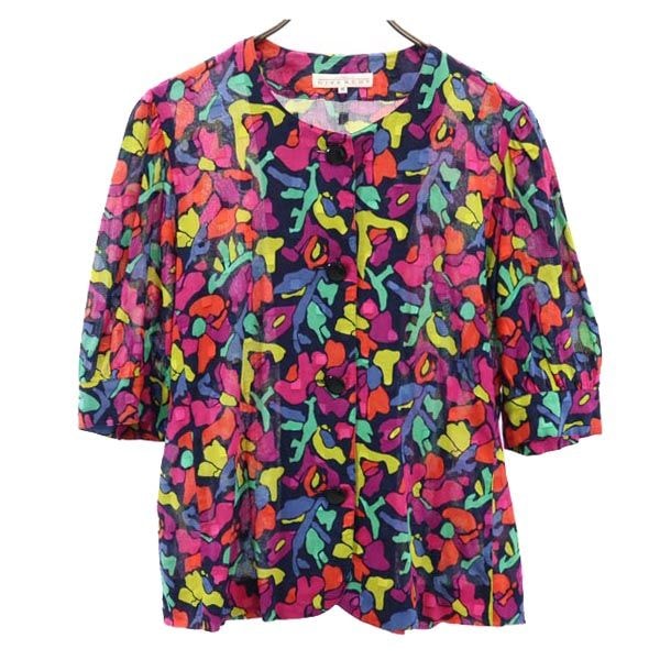 GIVENCHY ジバンシィ 総柄 半袖 ノーカラーシャツ 15