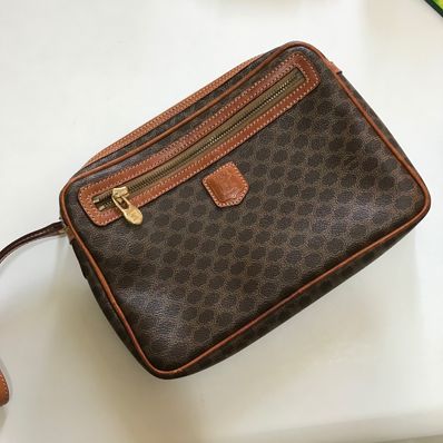 CELINE Macadam Clutch Bag "Brown"