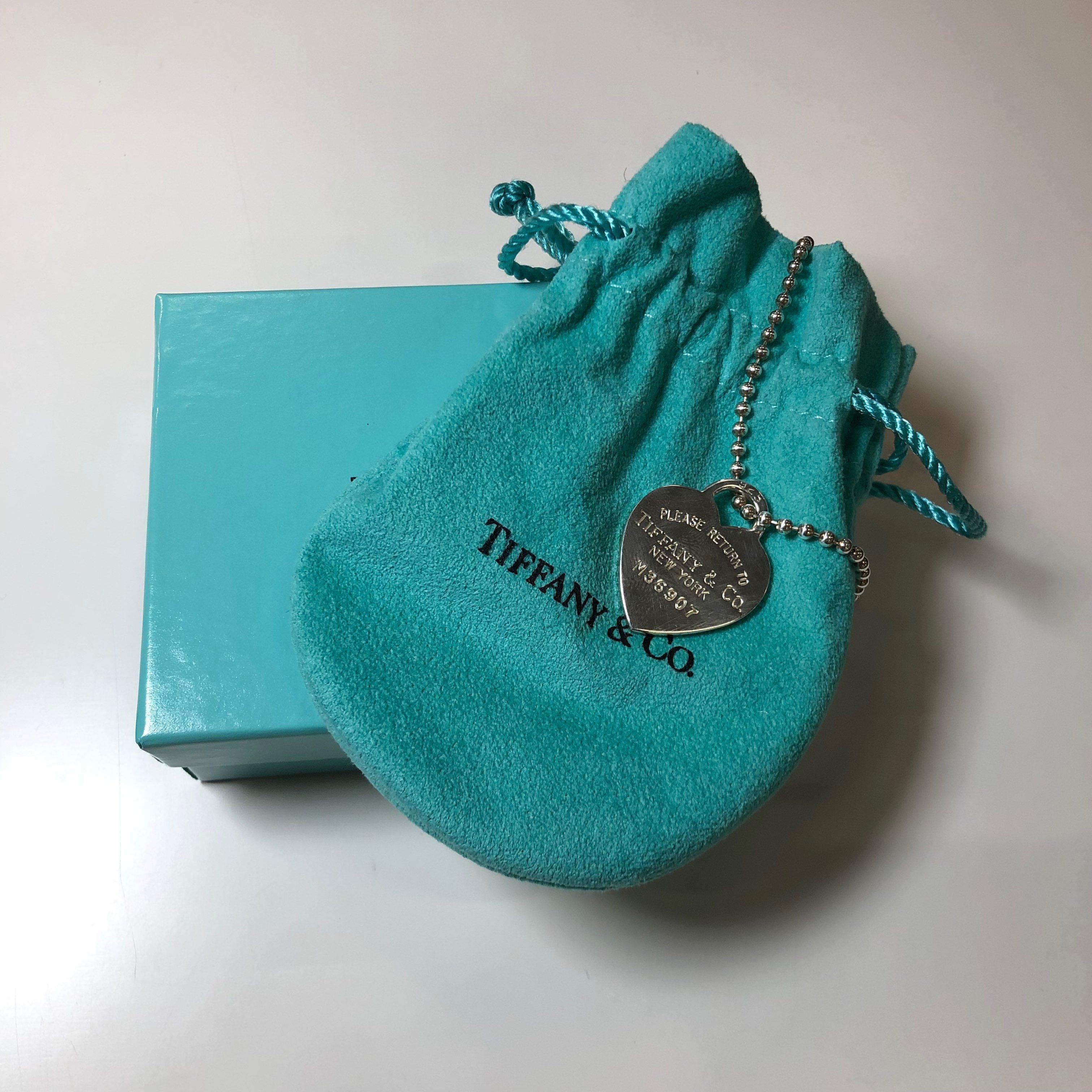 Tiffany & Co. Return to Tiffany Heart Tag Necklace "Silver"