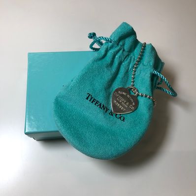 Tiffany & Co. Return to Tiffany Heart Tag Necklace "Silver"