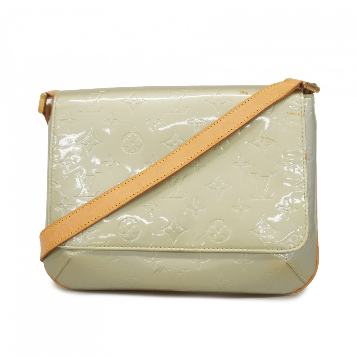 ★最終価格【6db0940-h】ルイヴィトン ショルダーバッグ ヴェルニ トンプソンストリート M91069 グリ【中古】レディース