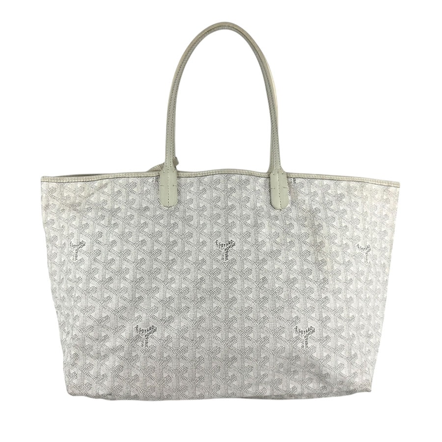 ゴヤール GOYARD ショルダーバッグ トートバッグ サンルイ PM PVC/レザー ホワイト ユニセックス【中古】 z7978