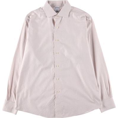 古着 ブルックスブラザーズ Brooks Brothers 1818 ワイドカラー 長袖 コットンチェックシャツ メンズL相当/eaa566048