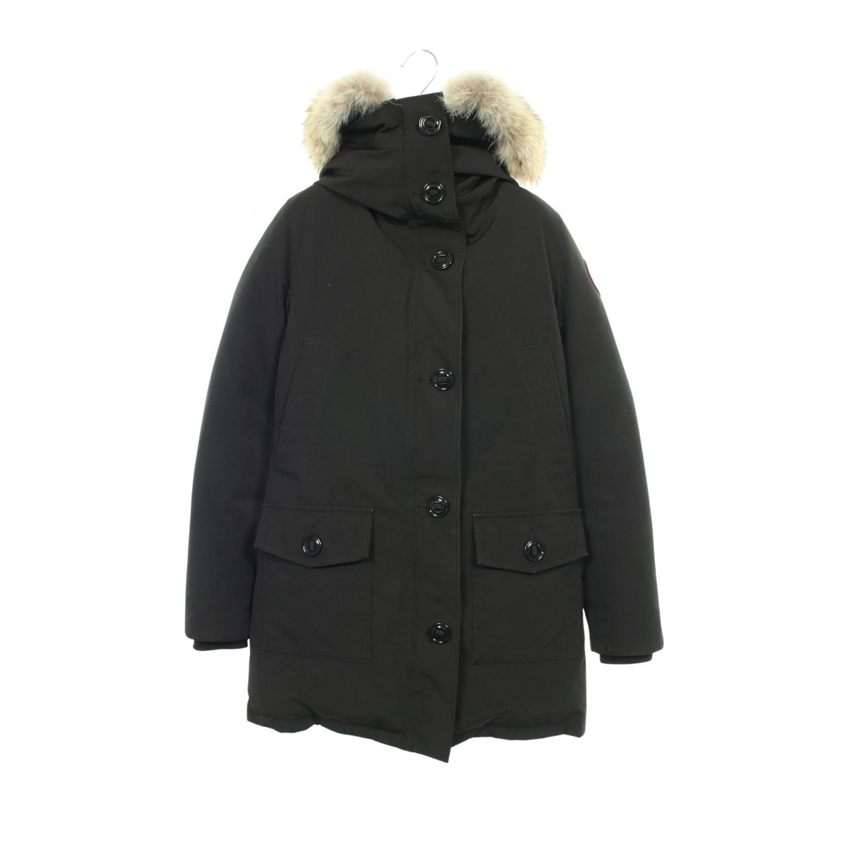 カナダグース CANADA GOOSE BRONTE PARKA ブロンテパーカ フード付き ダウンジャケット 衣料品 アウター ポリエステル レディース ブラック系 2603JL 【中古】
