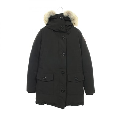 カナダグース CANADA GOOSE BRONTE PARKA ブロンテパーカ フード付き ダウンジャケット 衣料品 アウター ポリエステル レディース ブラック系 2603JL 【中古】