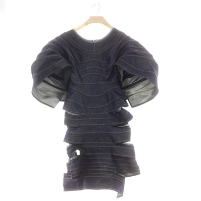 【中古】ジュンヤワタナベ JUNYA WATANABE 2025年春夏 デニム ワンピース ネイビー【サイズS】【レディース】
