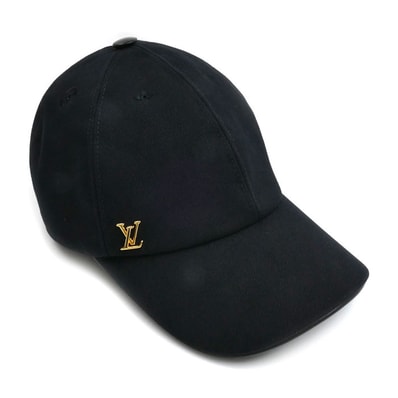 LOUIS VUITTON ルイ・ヴィトン LVアイコニック キャップ ブラック M7050L AL5202 レディース【中古】