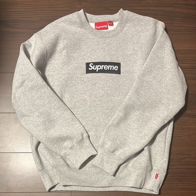 Supreme Box Logo Crewneck "Heather Grey" (22FW)