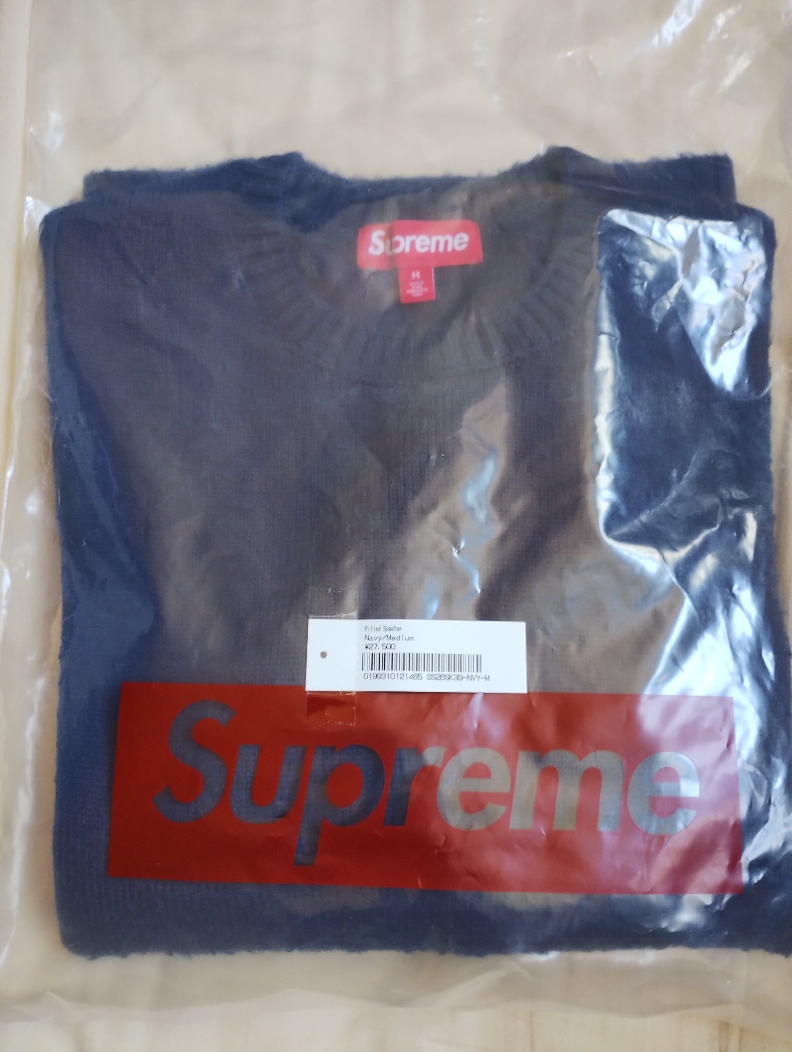 Supreme Pilled Sweater "Navy"