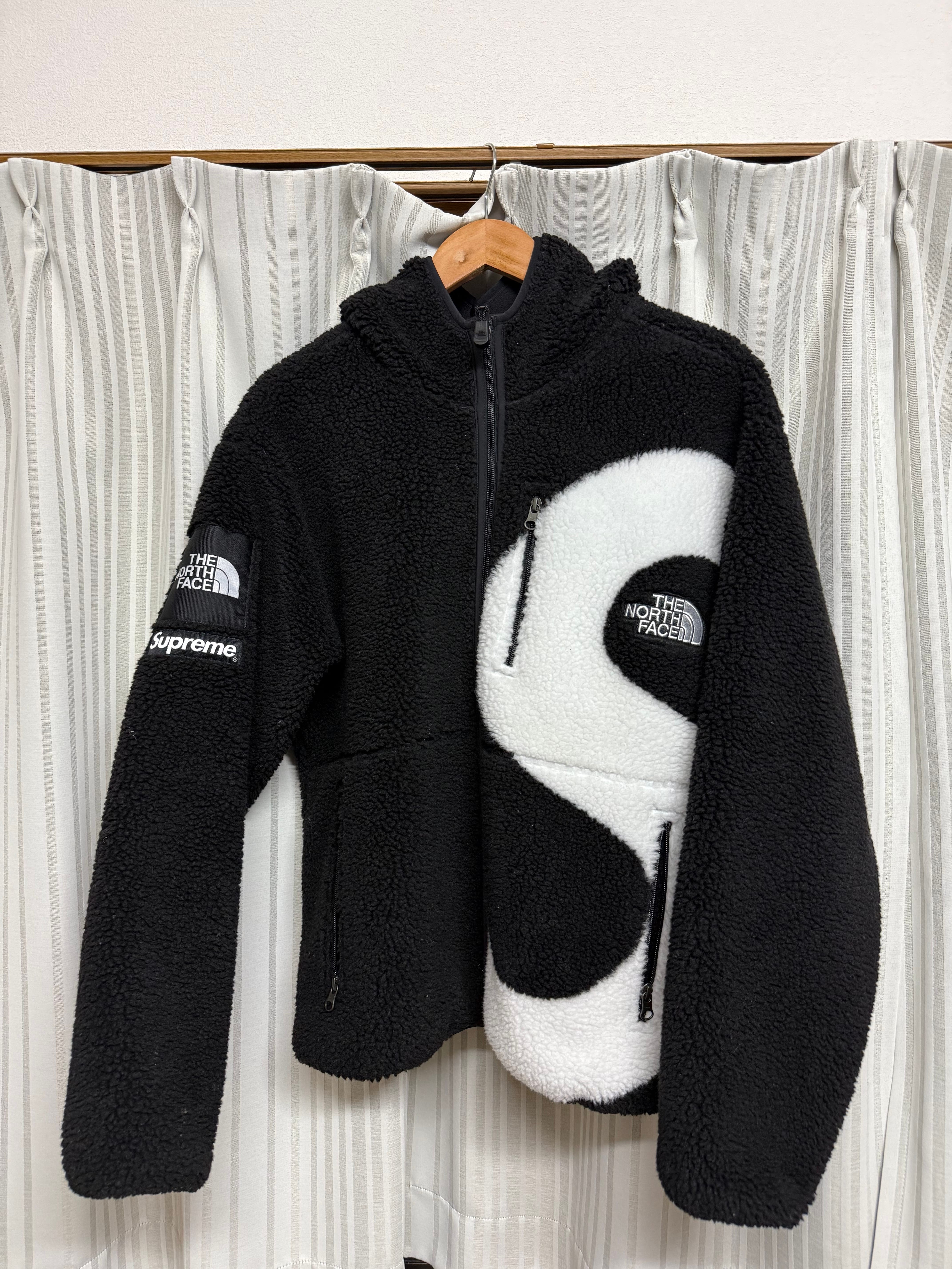 Supreme x The North Face S Logo Hooded Fleece Jacket "Black"