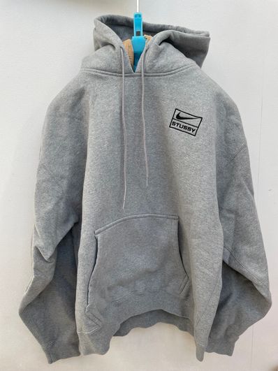 Stussy × Nike NRG Washed Hoodie (US Size) "Grey" DJ9488-063