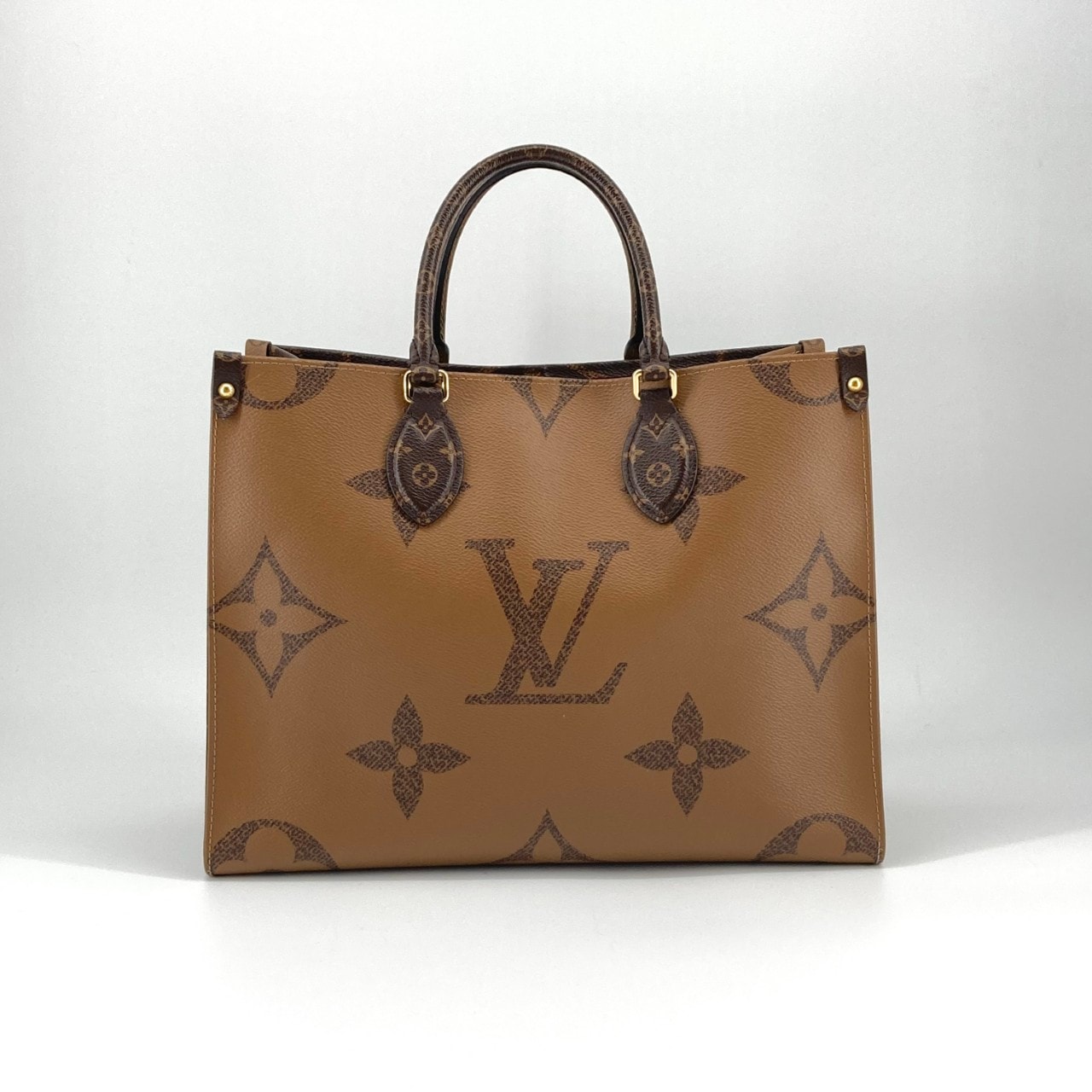 LOUIS VUITTON(ルイ・ヴィトン) オンザゴー MM モノグラム リバース 2way M45321 トートバッグ ブラウン