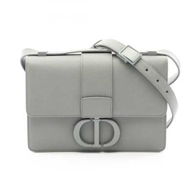 ディオール Dior 30 MONTAIGNE モンテーニュ ショルダーバッグ バッグ レザー レディース グレー系 【中古】