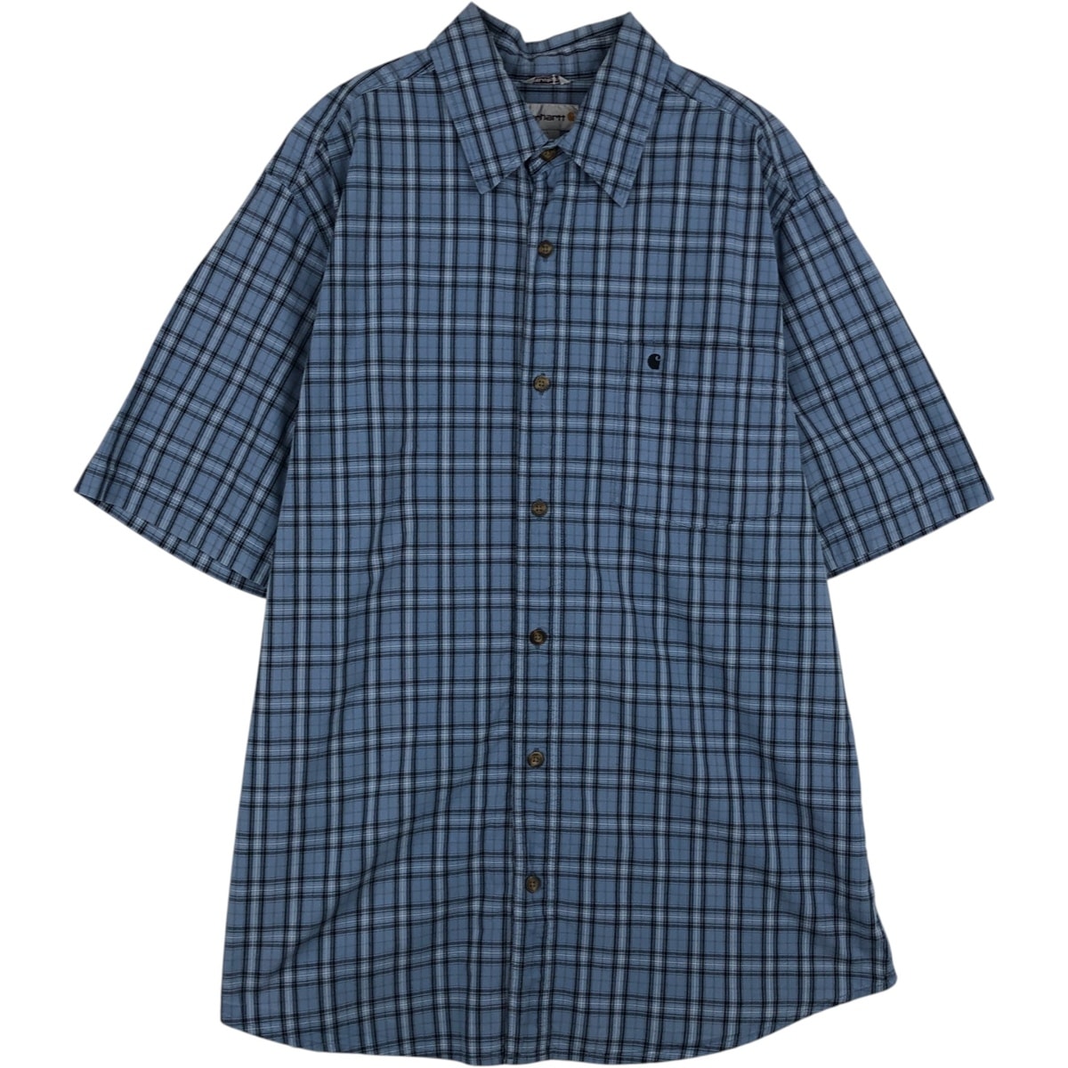 古着 カーハート Carhartt RELAXED FIT 半袖 ワークシャツ メンズL相当 レギュラーカラー/eaa641213