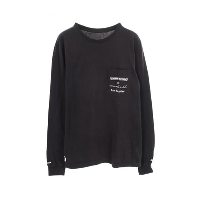 クロムハーツ CHROME HEARTS ダガー バックプリント ポケット付き 長袖Tシャツ 衣料品 トップス コットン メンズ ブラック系 【中古】