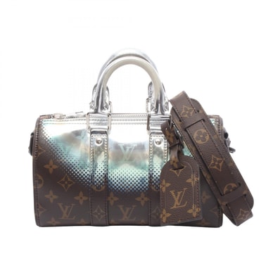 ルイ・ヴィトン LOUIS VUITTON キーポル バンドリエール25 2WAY ハンドバッグ バッグ PVCコーティングキャンバス モノグラム・メタリック ネビュラ シルバー メンズ ブラウン系 / シルバー系 / マルチカラー M23119