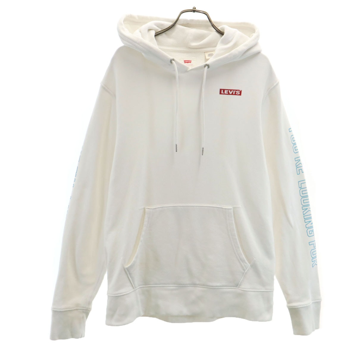 Levi's リーバイス STAR WARS スターウォーズ コラボ バックプリント C-3PO R2-D2 長袖 スウェットパーカー S ホワイト系