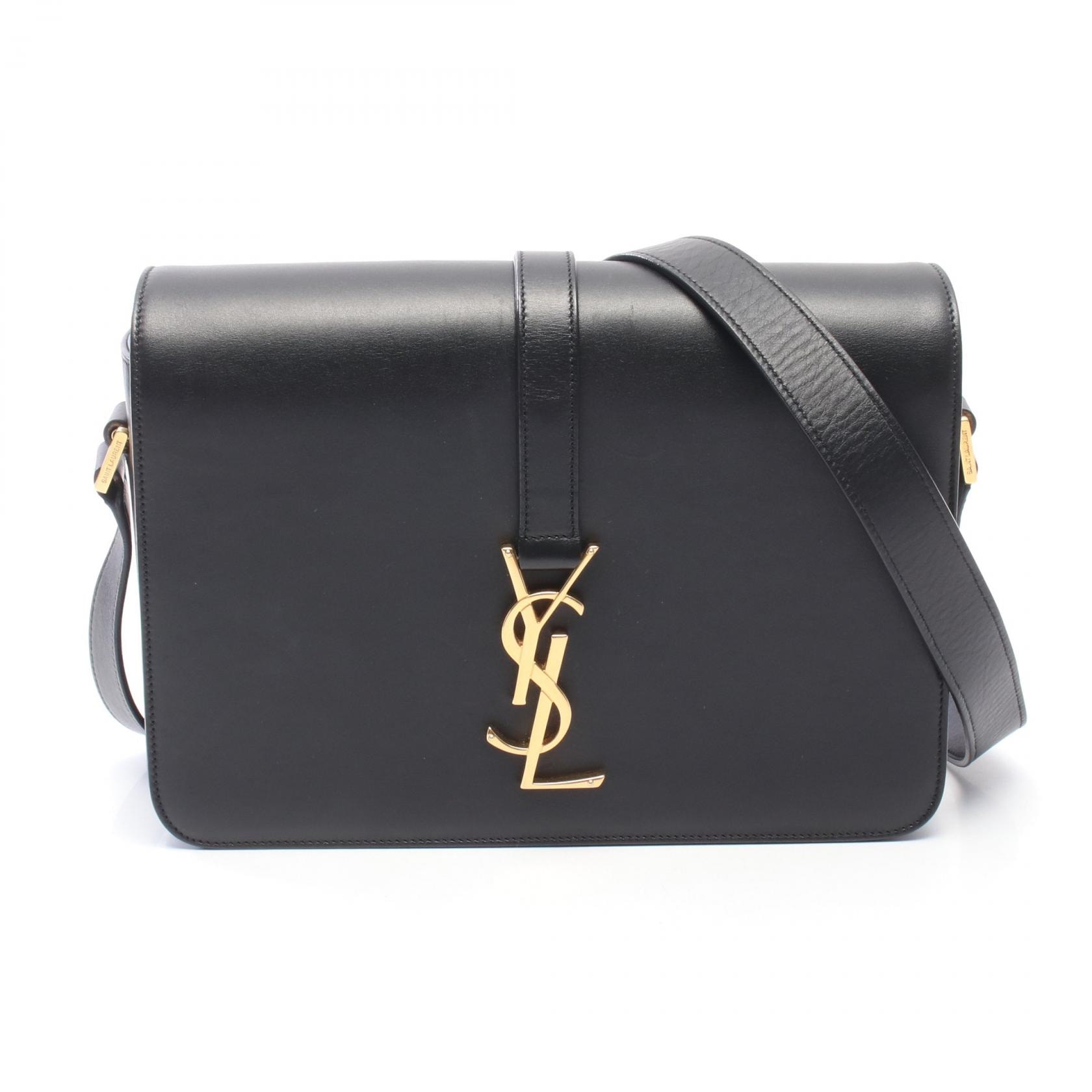 サンローランパリ SAINT LAURENT PARIS ユニベルシテ ショルダーバッグ バッグ レザー レディース ブラック系 357403 【中古】