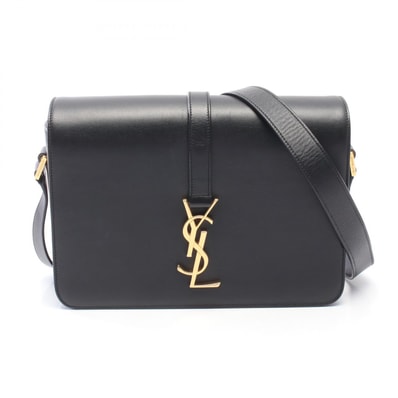 サンローランパリ SAINT LAURENT PARIS ユニベルシテ ショルダーバッグ バッグ レザー レディース ブラック系 357403 【中古】