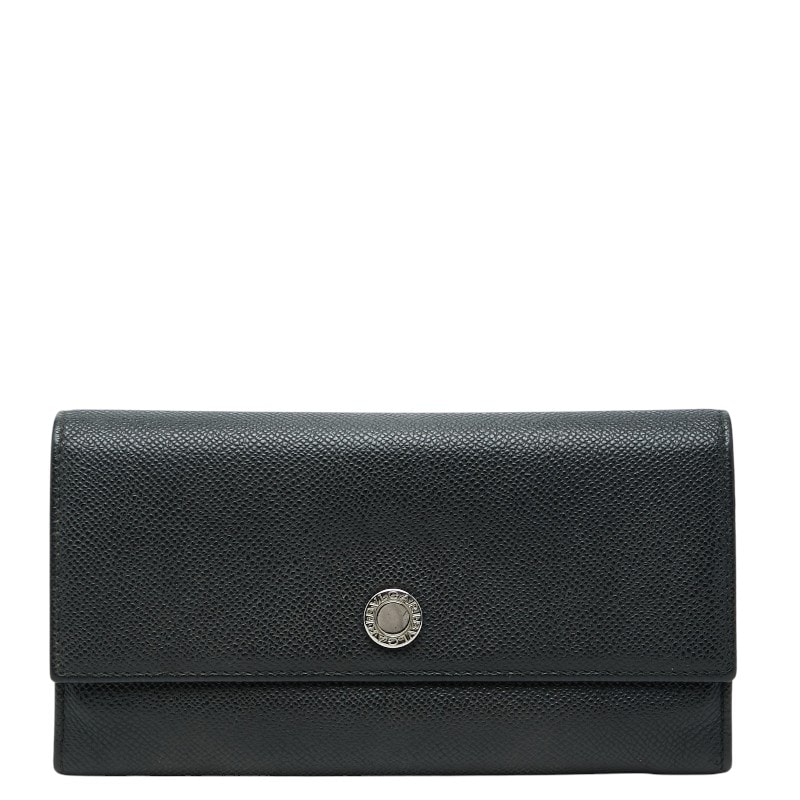 ブルガリ 長財布 27749 ブラック レザー レディース BVLGARI 【中古】