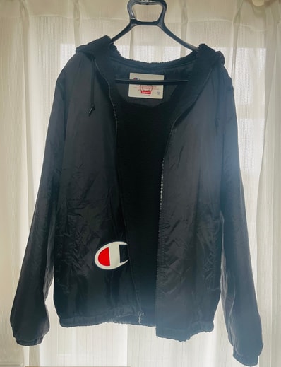 Supreme Champion Sherpa Lined Hooded Jacket "Black"