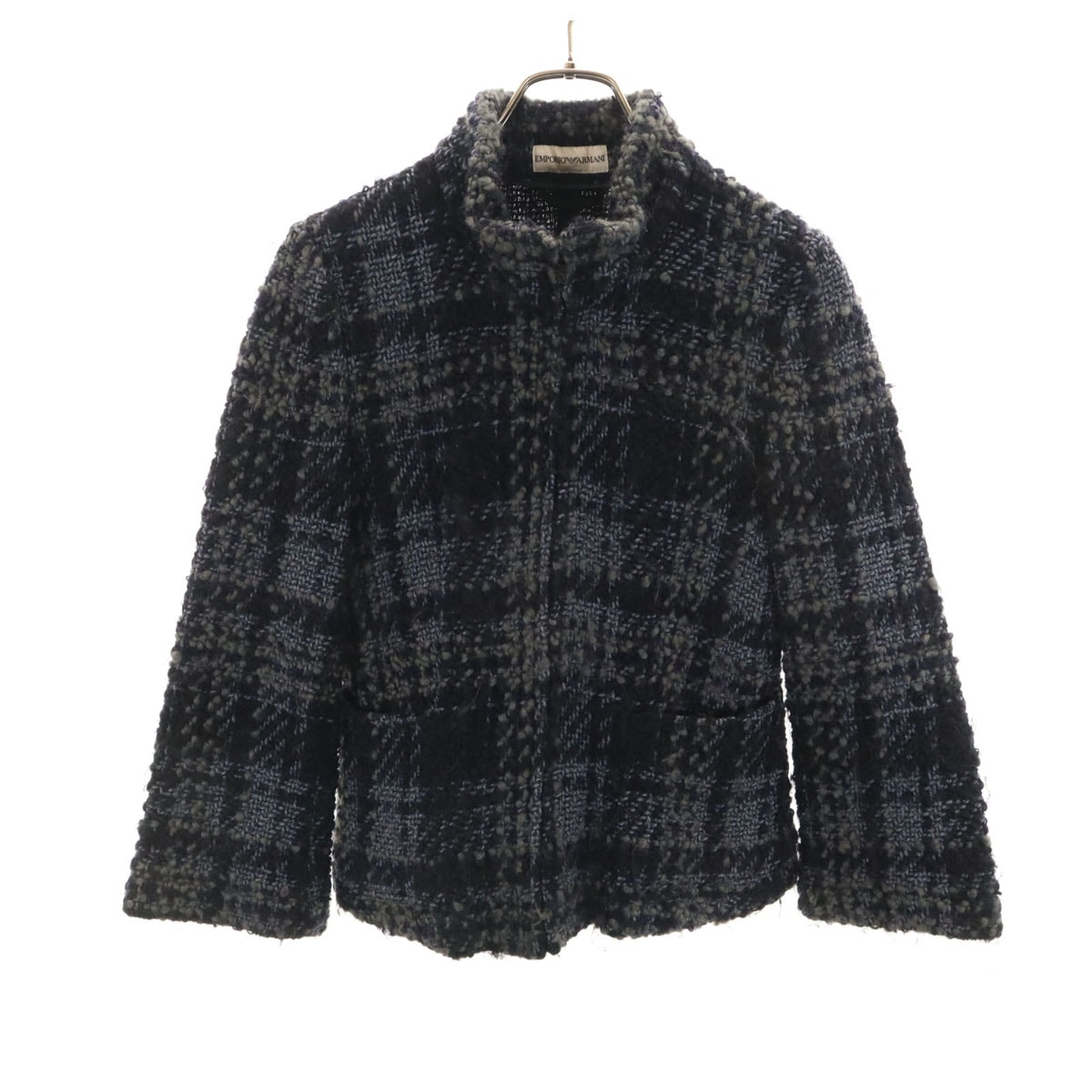 Emporio Armani エンポリオアルマーニ イタリア製 ウールジャケット 40 ネイビー系