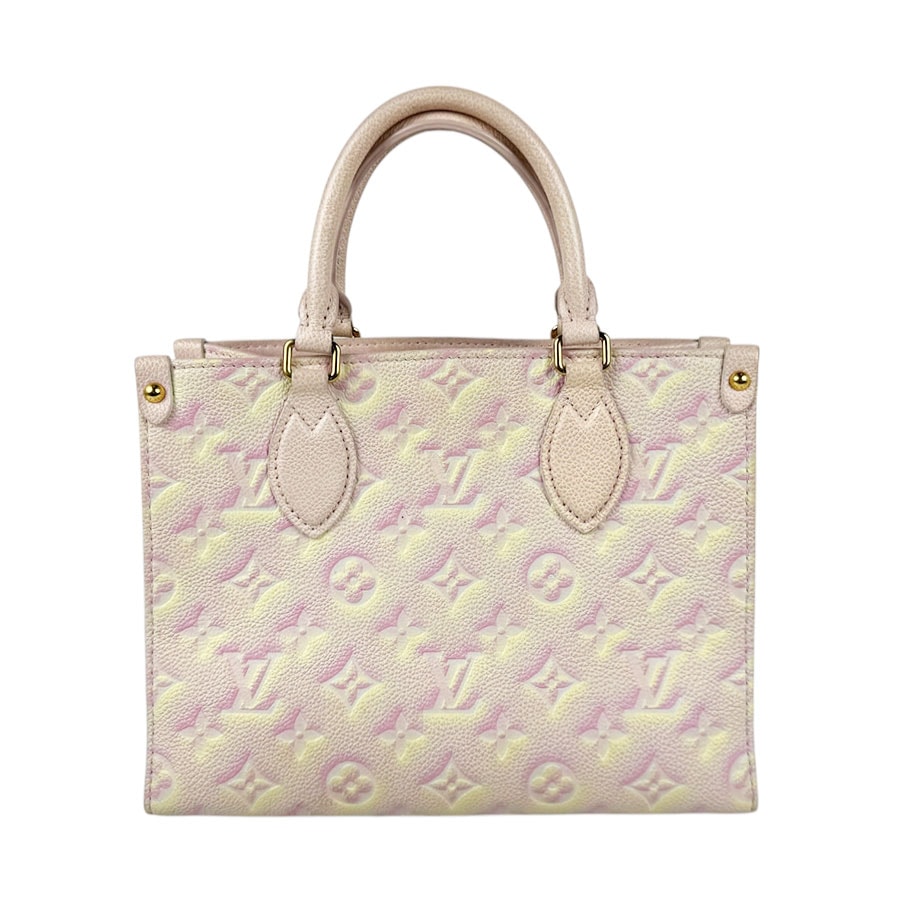 ルイ ヴィトン LOUIS VUITTON ハンドバッグ ショルダーバッグ モノグラム アンプラント オンザゴーPM モノグラムアンプラント ライトピンク レディース【中古】 z11344