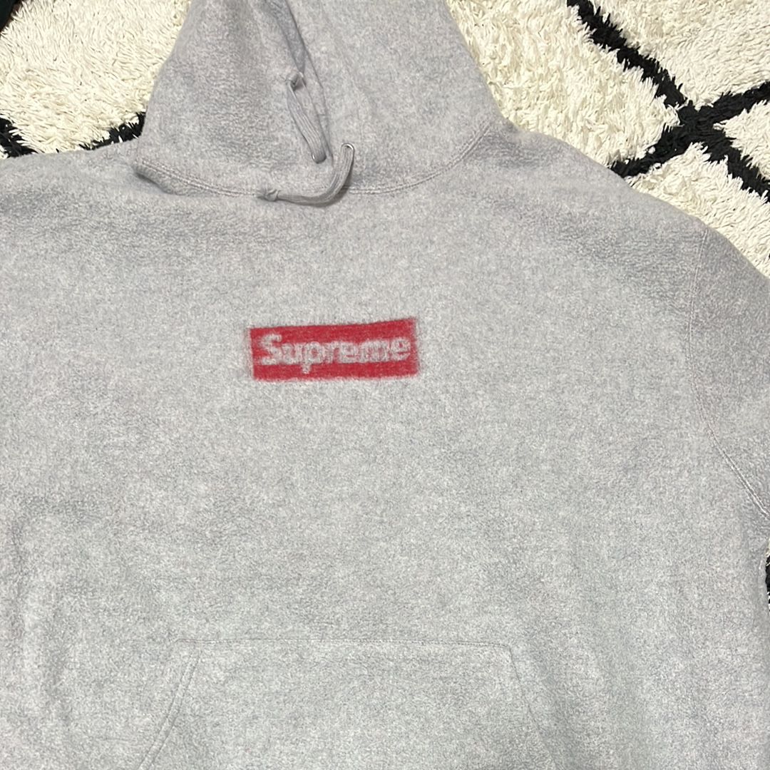 Supreme Inside Out Box Logo Hooded Sweatshirt "Heather Grey"