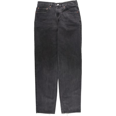 古着 00年代 リーバイス Levi's 550 RELAXED FIT ブラックデニム テーパードデニムパンツ メンズw32相当/eaa589212