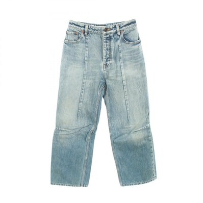 バレンシアガ BALENCIAGA ヴィンテージ加工 デニムパンツ 衣料品 ボトムス コットン レディース ブルー系 【中古】