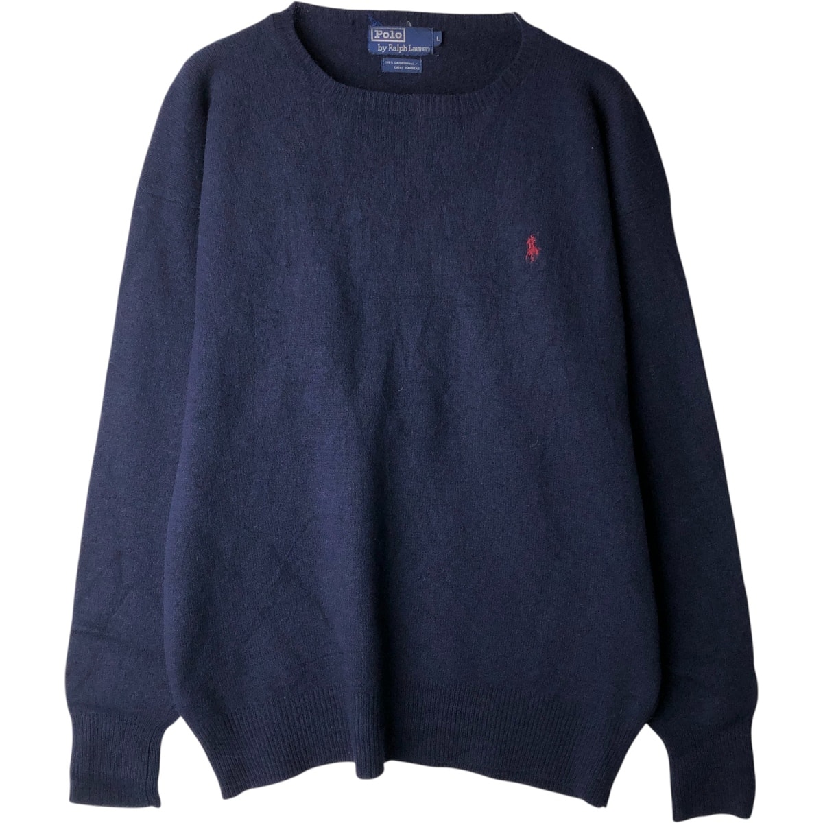 古着 ラルフローレン Ralph Lauren POLO by Ralph Lauren ウールニットセーター メンズL相当/eaa612319