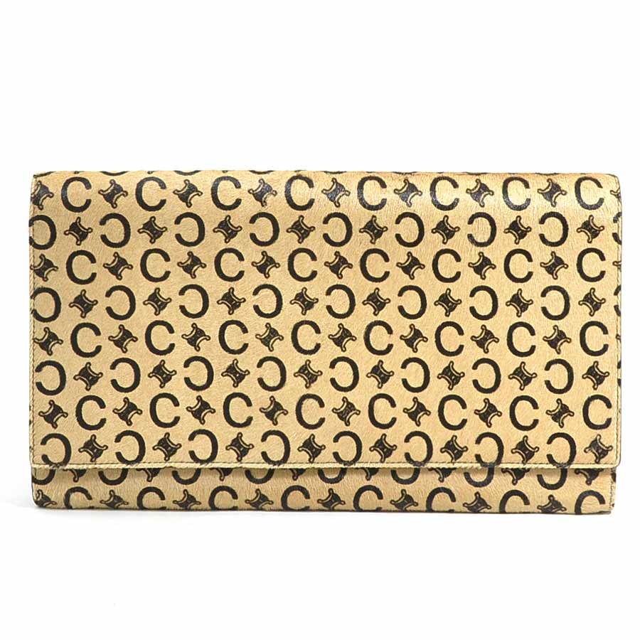 セリーヌ CELINE クラッチバッグ ハラコ ベージュ/ブラウン レディース【中古】 e62001k