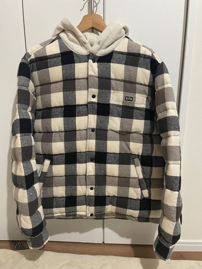 Kith Sterling Quilted Shirt Puffe "Beige Multi"