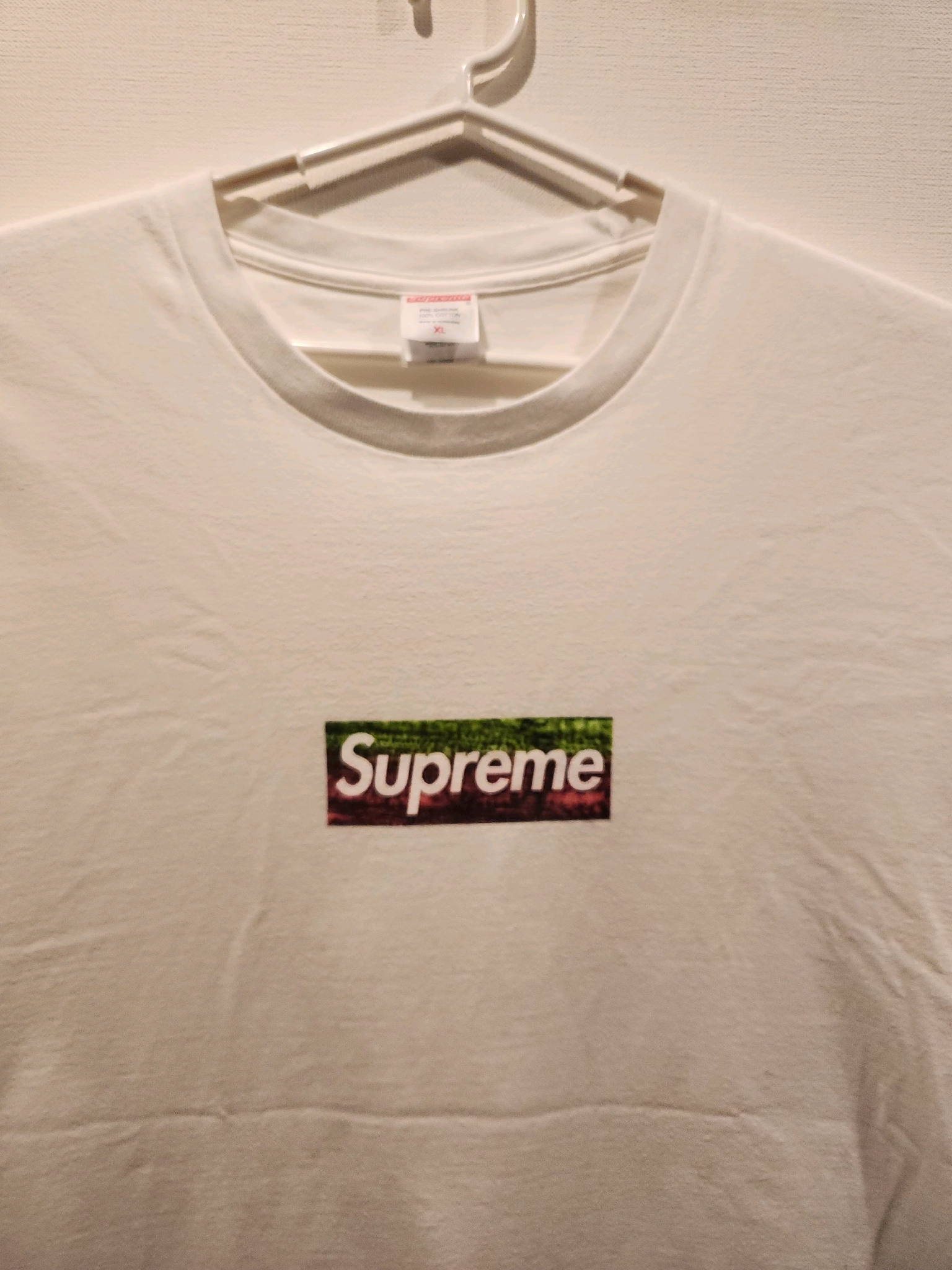 Supreme Los Angeles Fire Relief Box Logo Tee "White"