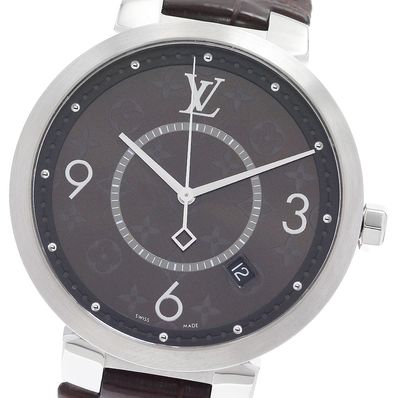 ☆美品 ルイ・ヴィトン タンブールスリム モノグラム メンズ 【中古】