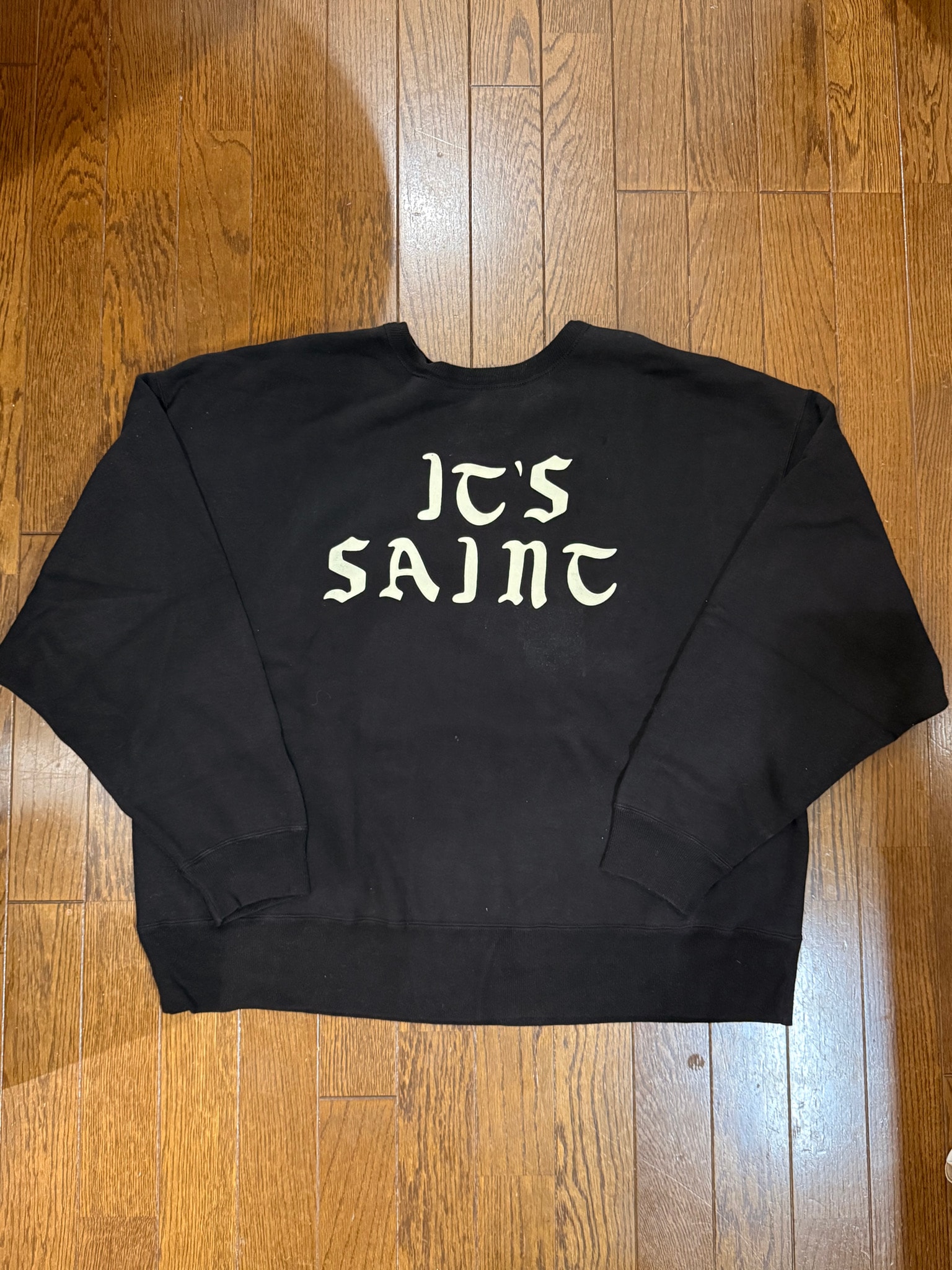 SAINT Mxxxxxx Crew Swt_It'S Saint "Black"