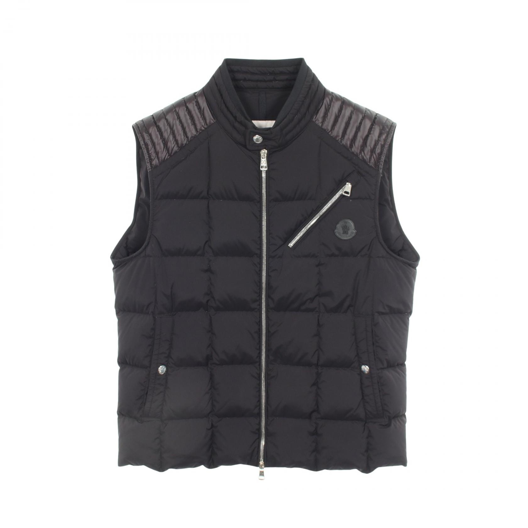 モンクレール MONCLER HOLSTEINER ダウンベスト 衣料品 アウター ナイロン メンズ ブラック系 4336795 【中古】