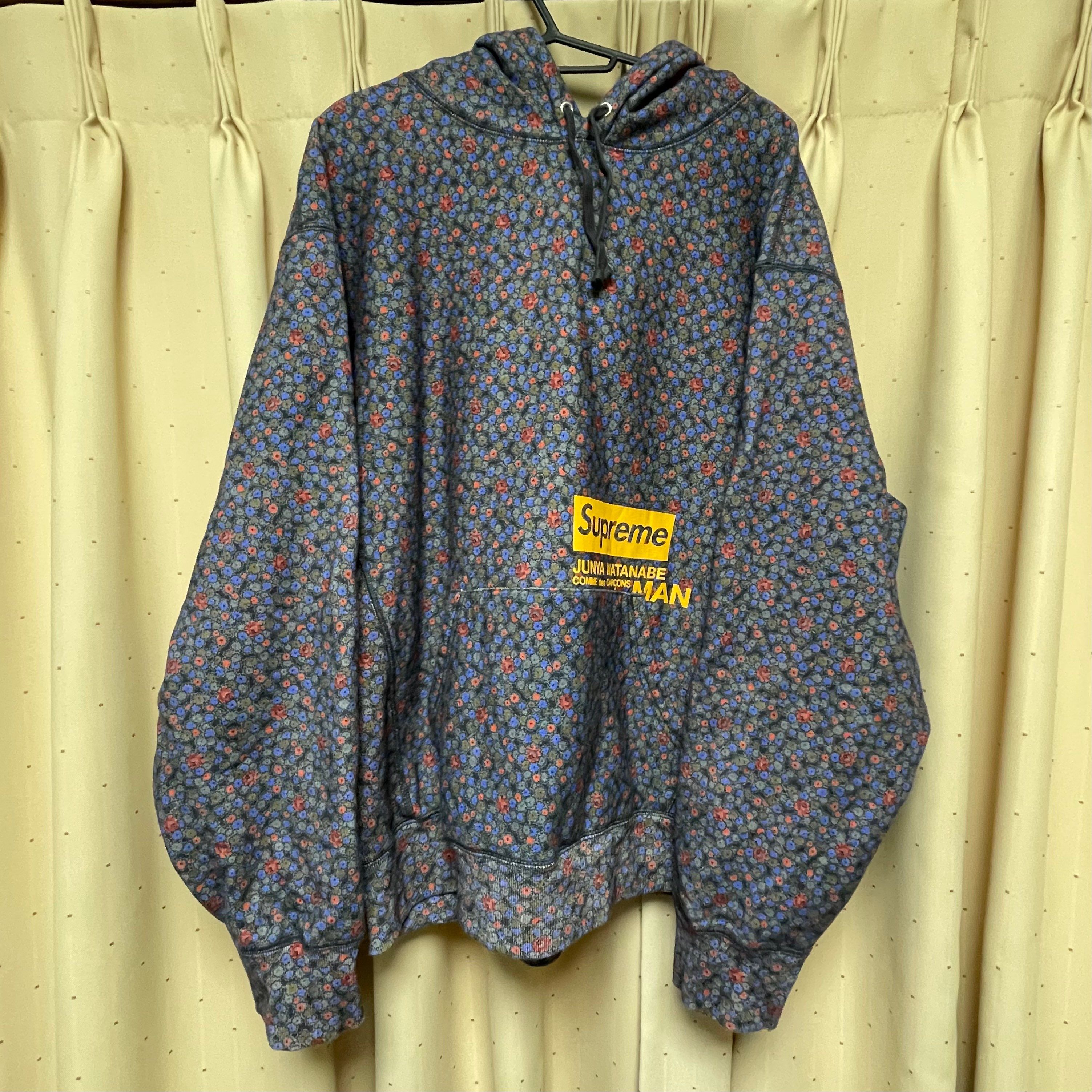 Supreme / JUNYA WATANABE COMME des GARCONS MAN Hooded Sweatshirt "Black Flowers"