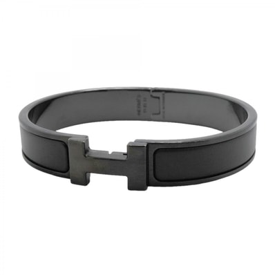 【6jfb0992】エルメス バングル クリッククラックPM メタル ブラック【中古】メンズ レディース ユニセックス